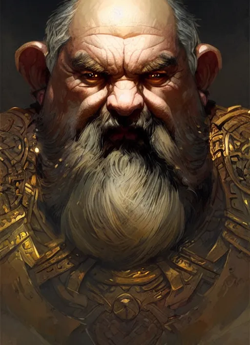 Prompt: a craggy faced dwarven lord, intricate, sharp focus, illustration, highly detailed, digital painting, concept art, matte, art by WLOP and Artgerm and Greg Rutkowski and Alphonse Mucha, masterpiece