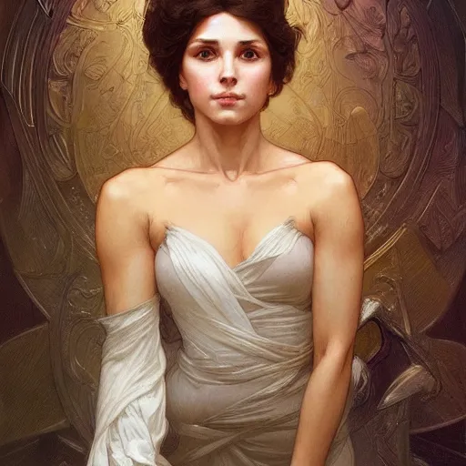 Image similar to portrait of a woman, stallone, intricate, elegant, highly detailed, digital painting, artstation, concept art, smooth, sharp focus, illustration, art by artgerm and greg rutkowski and alphonse mucha and william - adolphe bouguereau