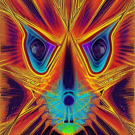 Image similar to face of god, dmt, shrooms, lsd, symmetry, impossible figure, colorful, highly detailed, grid, artstation hq, golden ratio