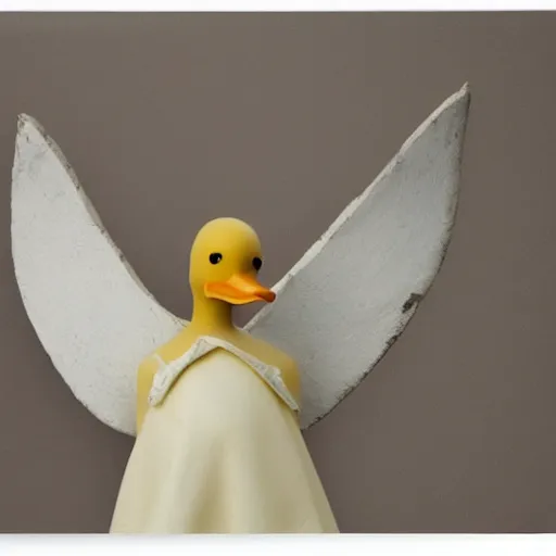 Image similar to duck angel, by jean deville