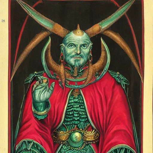 Image similar to portrait of ahriman