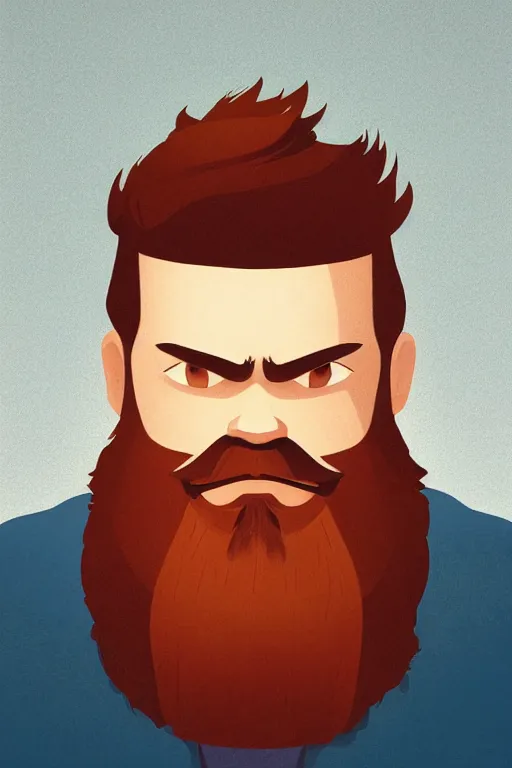 Prompt: face icon stylized minimalist portrait of a respectable dignified 3 0 ish pentecostal preacher with kind eyes and red beard and hair, loftis, cory behance hd by jesper ejsing, by rhads, makoto shinkai and lois van baarle, ilya kuvshinov, rossdraws global illumination