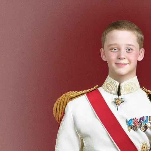 Image similar to a 1 4 - year old as the official king of the united kingdom in 2 0 2 2