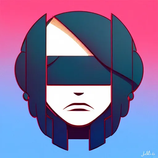 Image similar to face icon stylized minimalist nintendo ds, loftis, cory behance hd by jesper ejsing, by rhads, makoto shinkai and lois van baarle, ilya kuvshinov, rossdraws global illumination