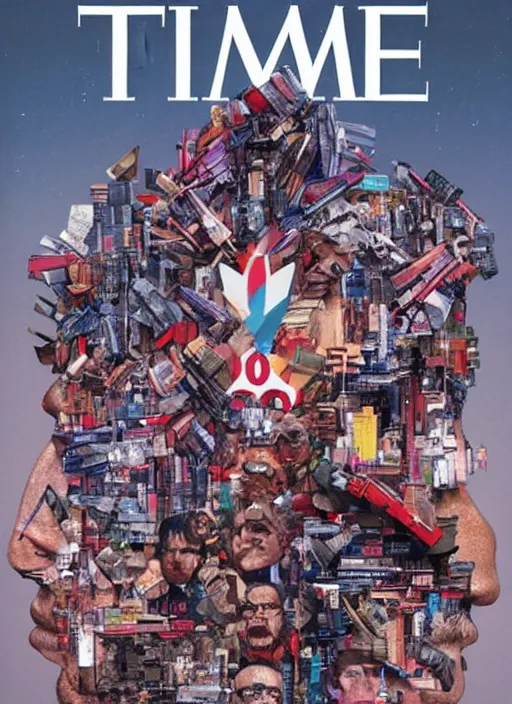 Prompt: TIME magazine cover, the coming AI singularity, by Moebius and Sandra Chevrier, 4k