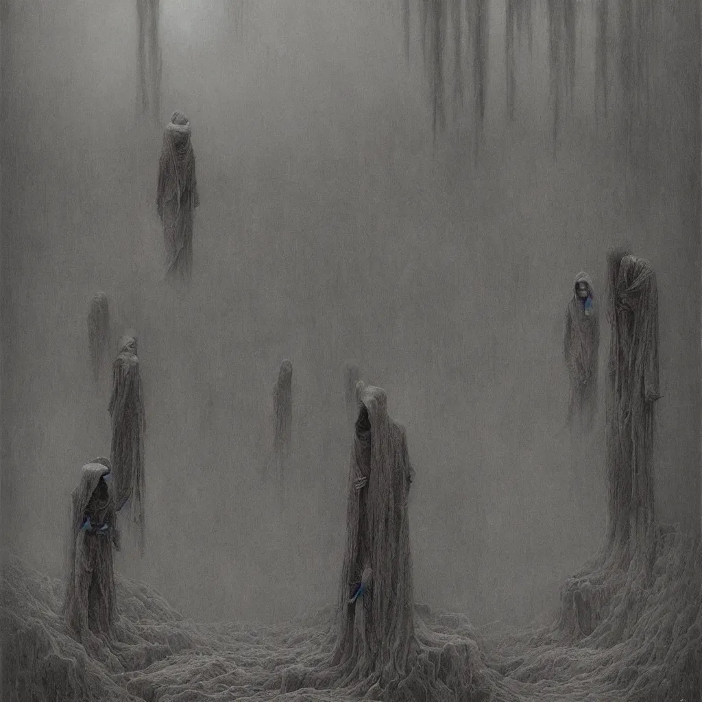 Prompt: necrotic paleness, style of zdislaw beksinski