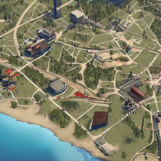 Prompt: a map of Grand theft auto 5