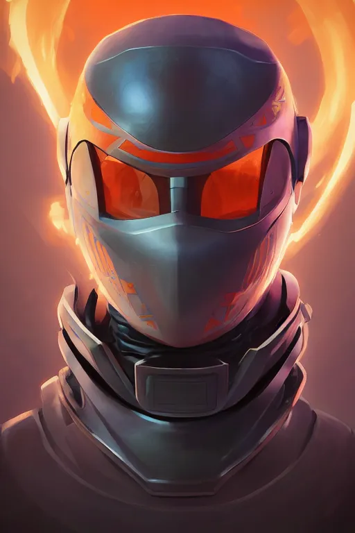 Image similar to epic mask helmet robot ninja portrait stylized as fornite style game design fanart by concept artist gervasio canda, behance hd by jesper ejsing, by rhads, makoto shinkai and lois van baarle, ilya kuvshinov, rossdraws global illumination radiating a glowing aura global illumination ray tracing hdr render in unreal engine 5