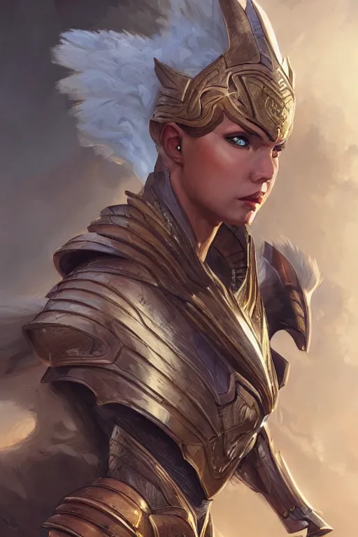 Image similar to amazon valkyrie athena, d & d, fantasy, portrait, highly detailed, headshot, digital painting, trending on artstation, concept art, sharp focus, illustration, art by artgerm and greg rutkowski and magali villeneuve