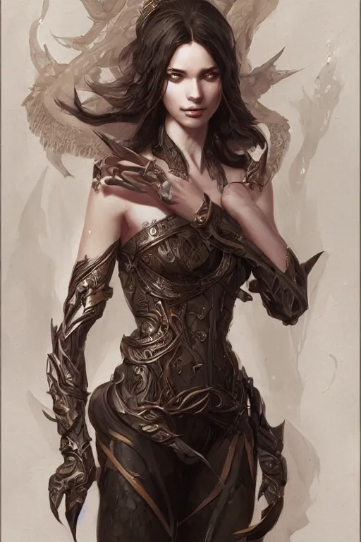 Prompt: full body portrait of an girl, d & d, fantasy, intricate, elegant, highly detailed, digital painting, artstation, concept art, smooth, sharp focus, illustration, art by artgerm and greg rutkowski and peter mohrbacher