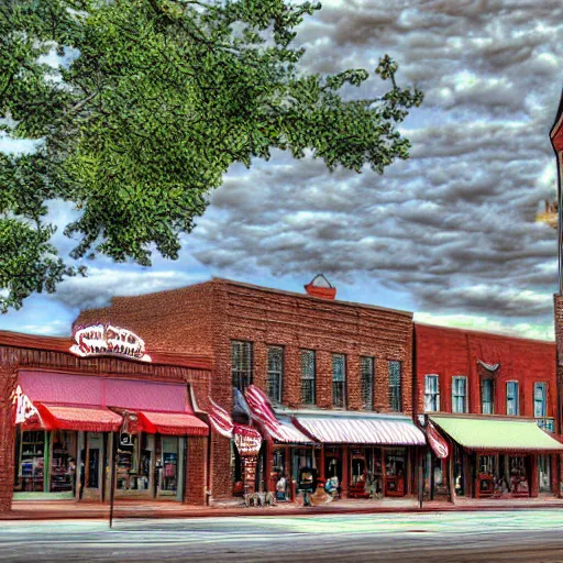 Image similar to Walton's five and dime, Bentonville Arkansas, digital art