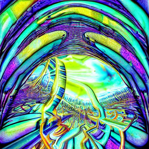 Prompt: dream dream dream intricate unreal foreshortened perspective, mixed media, digital art with copic markers, its a deep dream, refraction, still very photorealistic, suprisingly coherent