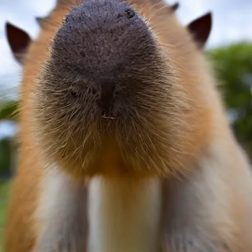 Image similar to a cute capybara with a bowtie