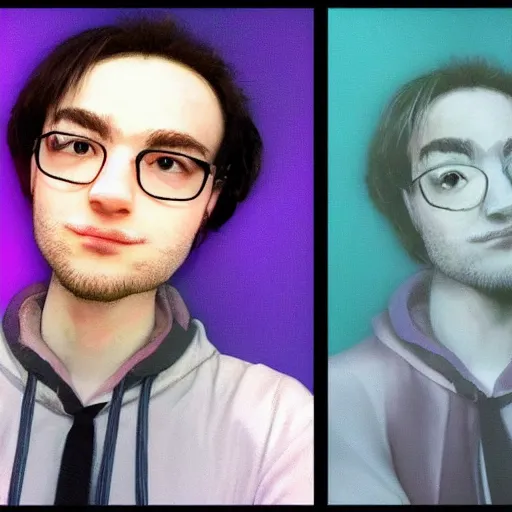 Image similar to the discord icon as a real person