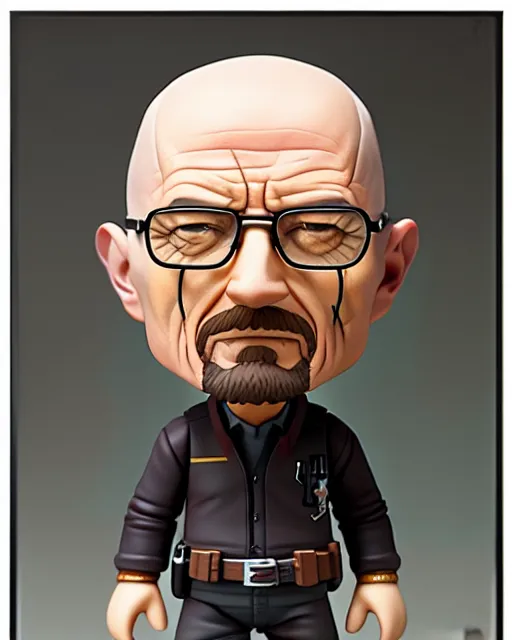 Image similar to nendoroid walter white | | realistic shaded, fine details, realistic shaded lighting poster by greg rutkowski, diego gisbert llorens, magali villeneuve, artgerm, jeremy lipkin and rob rey