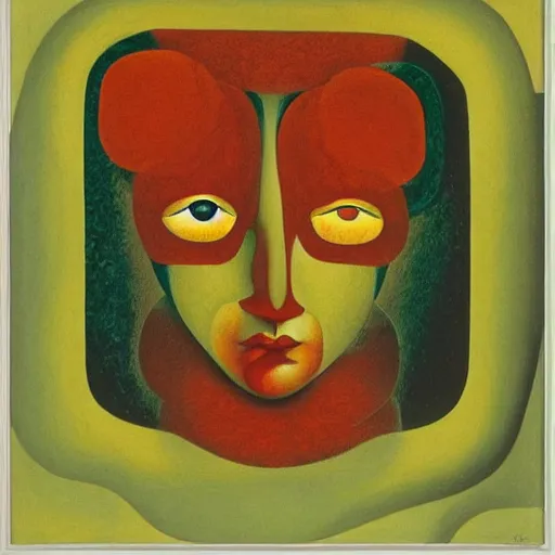 Image similar to floral face portrait by leonetto cappiello and wojciech siudmak and ernst fuchs, anni albers, oil on canvas