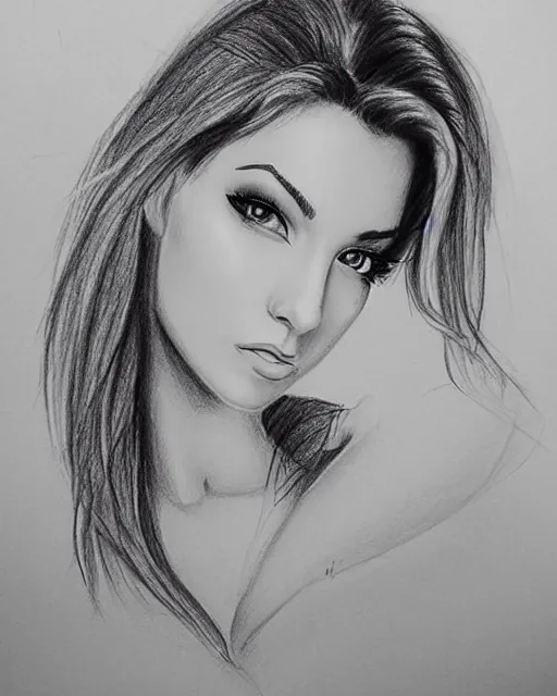 Prompt: awesome drawing of a beautiful girl with signature jet