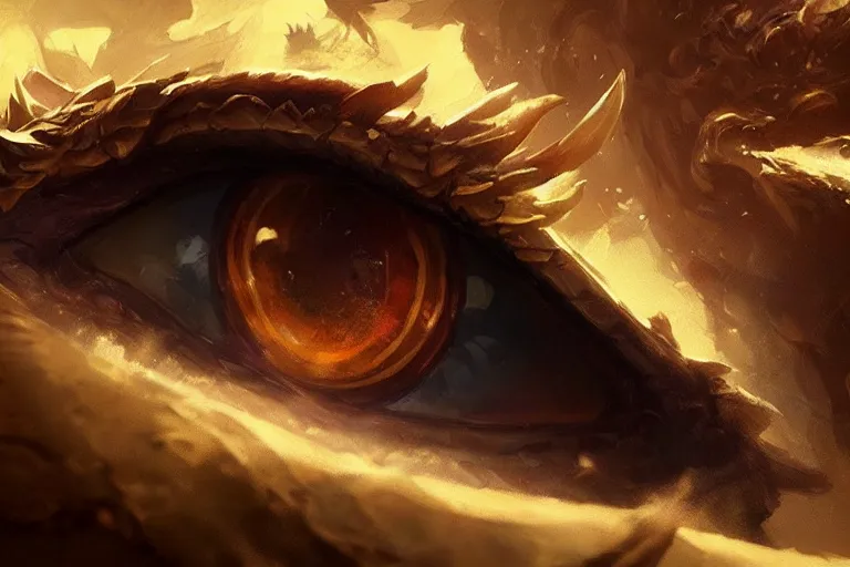 Image similar to a close up of a dragon’s eye, league of legends art style, hearthstone art style, epic fantasy style art by Craig Mullins, fantasy epic digital art, epic fantasy card game art by Greg Rutkowski