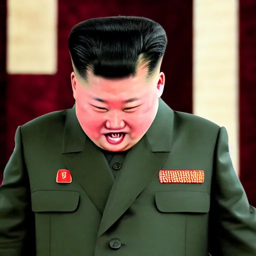 Image similar to king jong un dancing while crying