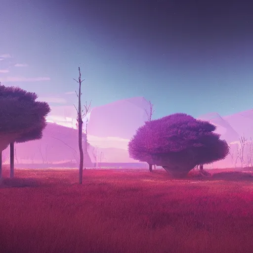 Image similar to A Landscape by Beeple