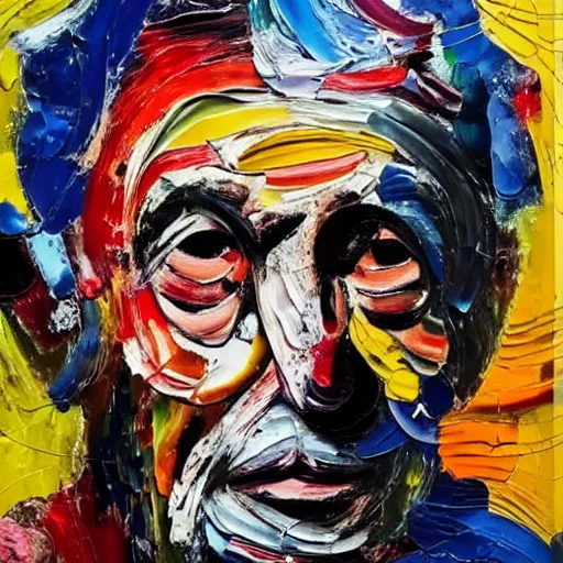 Prompt: a portrait a very ordinary person, by Jean-Paul Riopelle, abstract oil painting, anatomically correct, beautiful perfect face, large brushstrokes, sharp focus, Highly Detailed