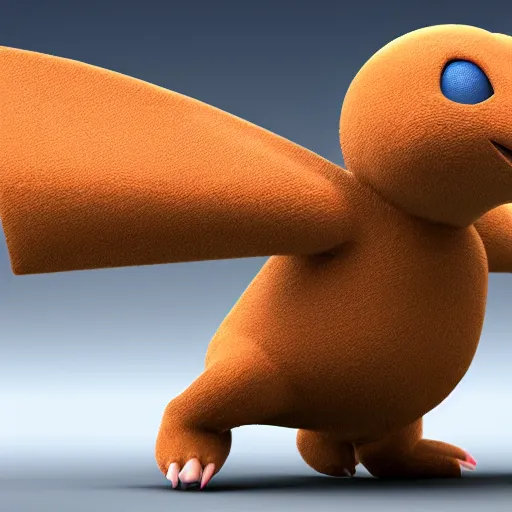 Prompt: 3d render of a new Pokemon, highly detailed, high quality, HD, 4k, 8k, Canon 300mm, professional photographer, 40mp, lifelike, top-rated, award winning, realistic, sharp, no blur, edited, corrected, trending