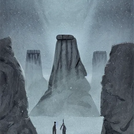 Prompt: if stonehenge was in star wars, concept art.