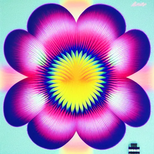 Image similar to fluffy flower by shusei nagaoka, kaws, david rudnick, airbrush on canvas, pastell colours, cell shaded, 8 k