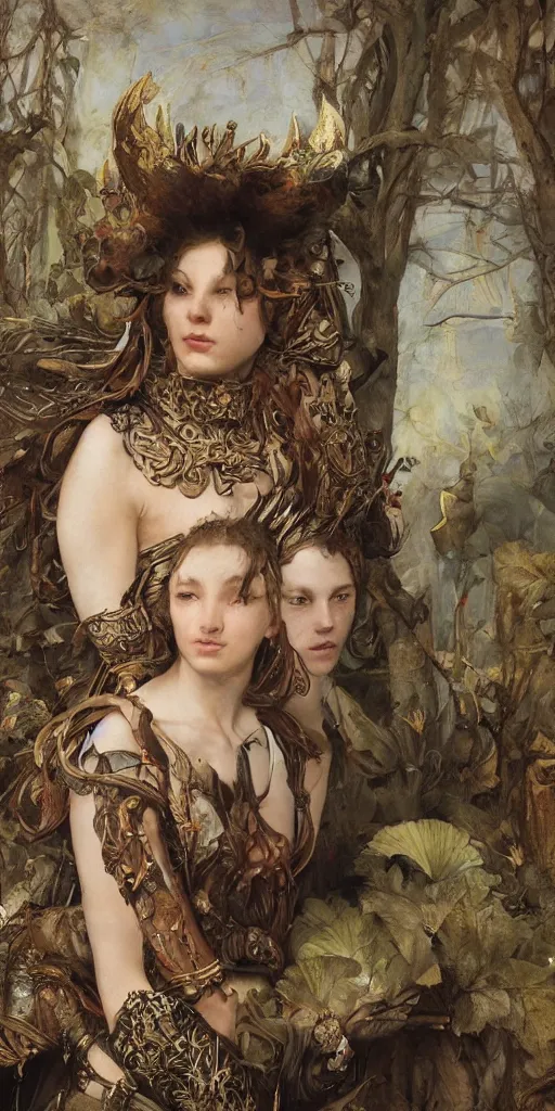 Image similar to masterpiece veracious pertinence salve Reginae, masterpiece by Edgar Maxence and Ross Tran and Michael Whelan and Caravaggio artistic, intricate drawing, realistic fantasy, extremely detailed and beautiful aesthetic celtic face, establishing shot, 8k resolution, dramatic lighting,