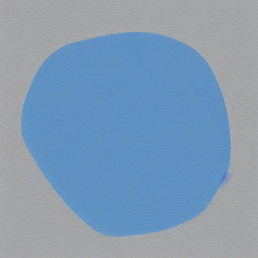 Image similar to 2D digital art of a blue circle with a gray rectangle sticking out of it on the left side on a white background