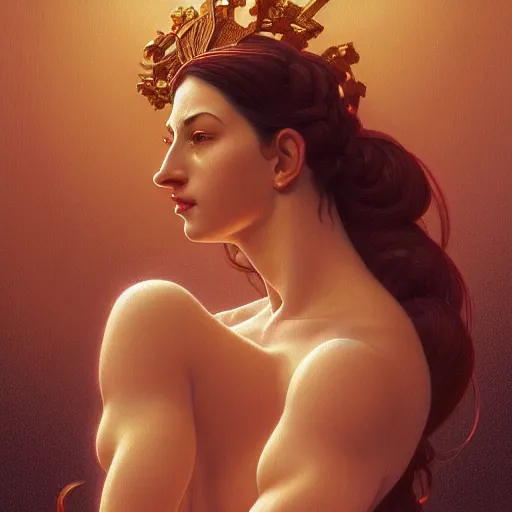 Prompt: side view portrait of a homer simpson goddess, atmosphere, intricate, elegant, highly detailed, digital painting, artstation, concept art, smooth, sharp focus, illustration, art by artgerm and greg rutkowski and alphonse mucha and william - adolphe bouguereau