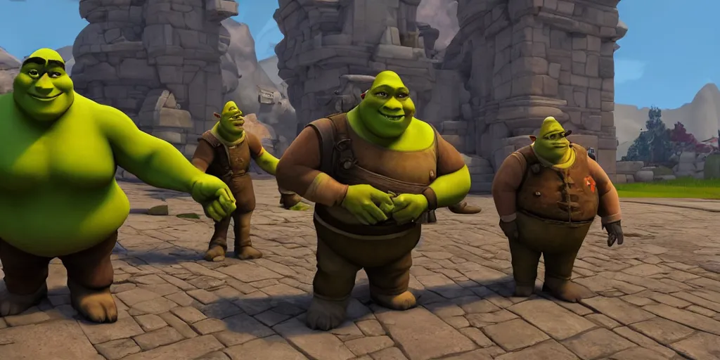 Image similar to shrek in team fortress 2, realistic 4 k octane beautifully detailed render, 4 k post - processing, highly detailed, intricate complexity, epic composition, magical atmosphere, cinematic lighting, masterpiece, ultra hd
