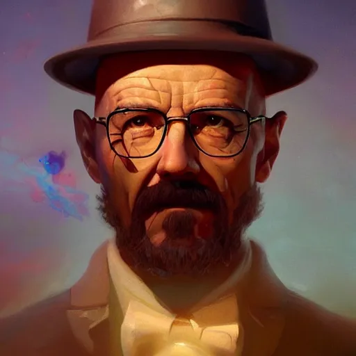 Image similar to ''cinematic shot'''' portrait'' lego walter white made by ivan aivazovsky, peter mohrbacher, greg rutkowski volumetric light effect broad light oil painting painting fantasy art style sci - fi art style realism premium prints available artwork unreal engine