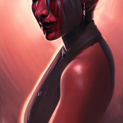 Image similar to portrait of a Darth Talon by Greg Rutkowski, she is about 20 years old, wearing black sith uniform, Star Wars Expanded Universe, highly detailed portrait, digital painting, artstation, concept art, smooth, sharp foccus ilustration, Artstation HQ