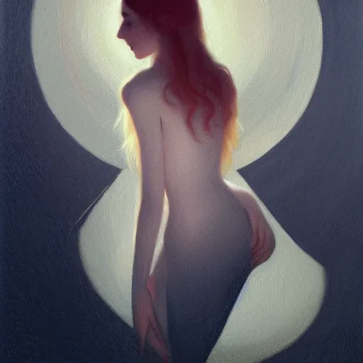 Prompt: a painting in the style of charlie bowater and in the style of alphonse osbert. smooth, sharp focus.