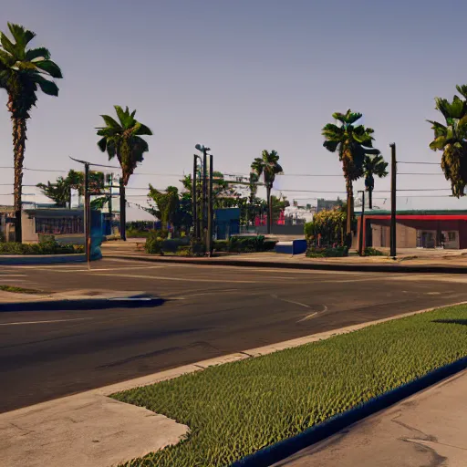 Image similar to pembroke pines florida in gta 5, 8k octane 3D render