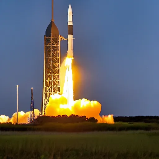 Image similar to Nighttime launch of the Space Launch System from LC-39B at Kennedy Space Center, 2025