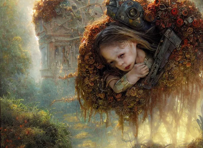 Image similar to a rusty broken down little robot, Lilia Alvarado, Sophie Anderson, Mark Arian, Bob Byerley, Charlie Bowater, Mark Brooks, Steve Henderson, Justin Gerard, Arthur Hughes, Edward Robert Hughes, Mark Keathley, Victor Nizovtsev, Carlos Shwabe, Ross Tran, WLOP