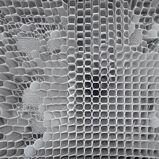 Image similar to molten honeycomb structure, octane render, unreal engine, 8 k,