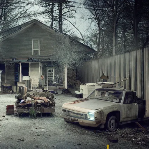 Prompt: a mechanical device by Gregory Crewdson and Keos Masons