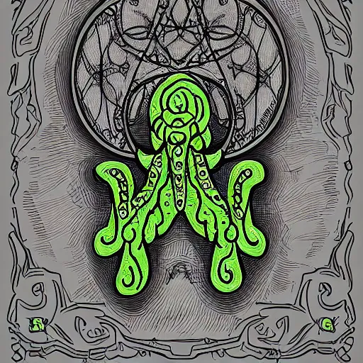 Prompt: digital art of cthulu