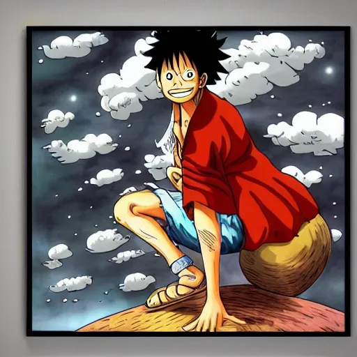 Image similar to luffy in spacecraft