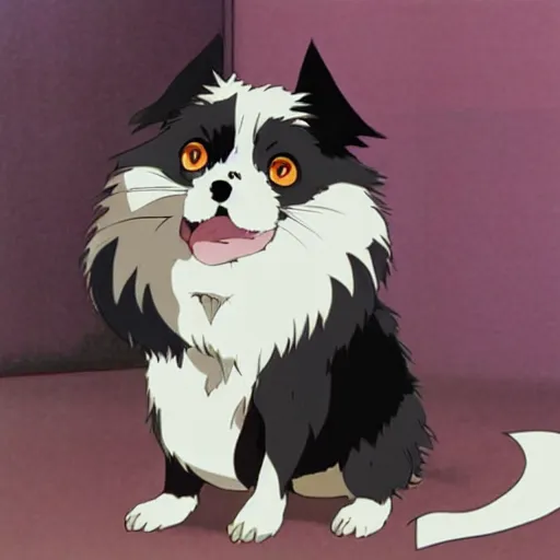 Image similar to a japanese chin as an anime character in a studio ghibli film