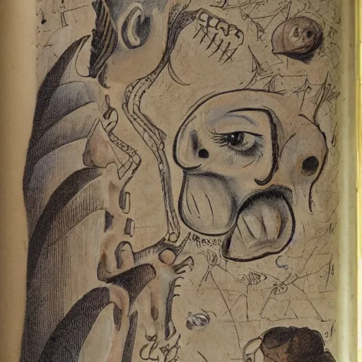 Image similar to grotesque creatures marginalia