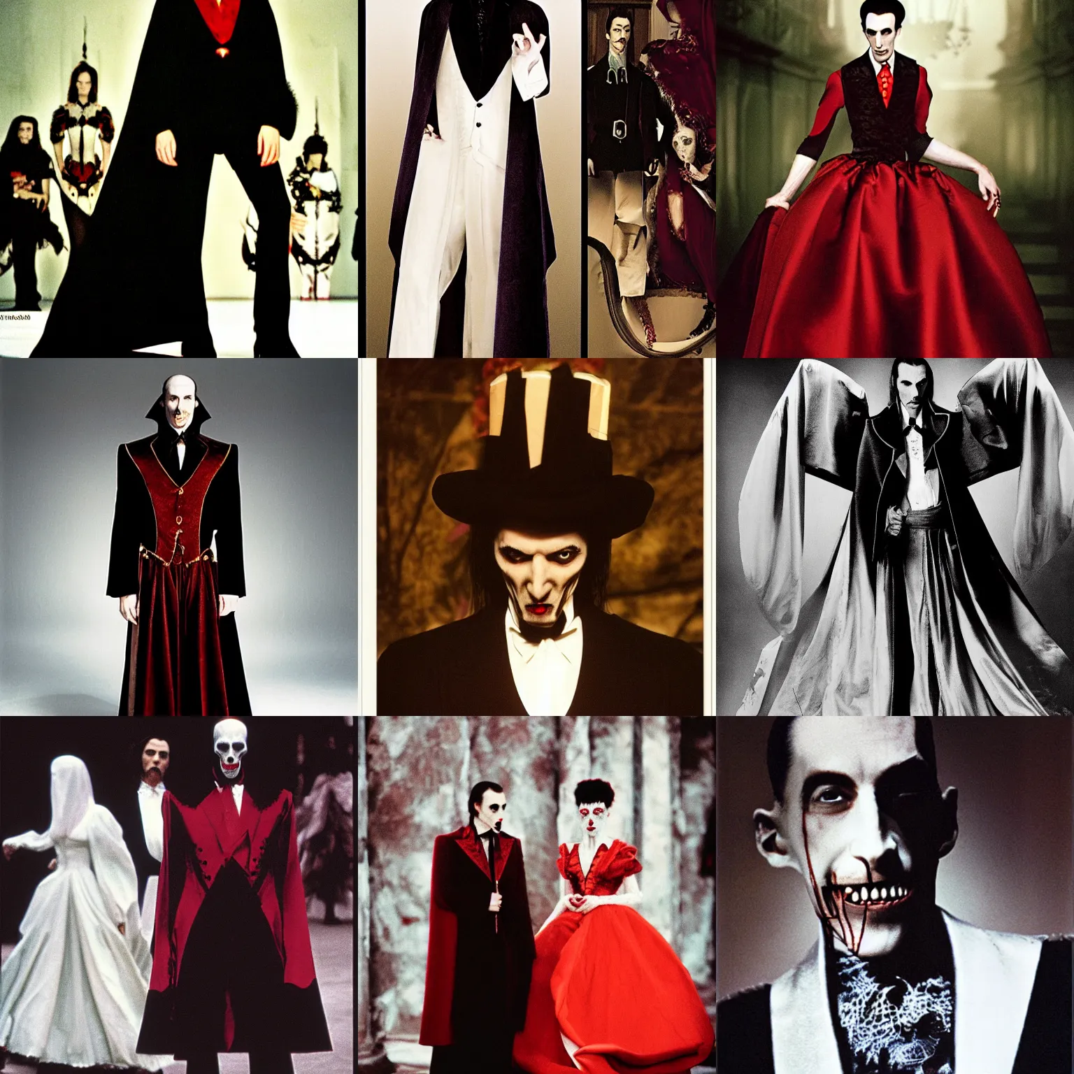 Prompt: dracula by alexander mcqueen