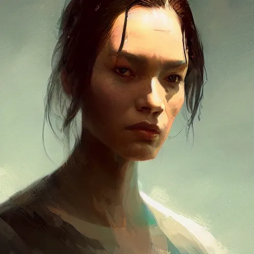 Image similar to portrait of a woman by greg rutkowski, naomi nagata from the expanse book series, very tall and slender, highly detailed portrait, scifi, digital painting, artstation, concept art, smooth, sharp foccus ilustration, artstation hq