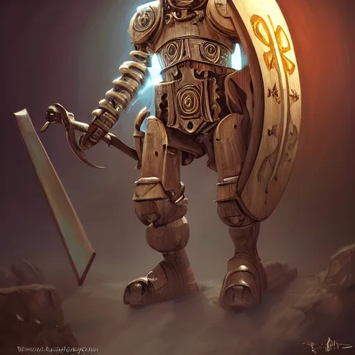 Image similar to beautiful warforged crusades construct wood steel holy cleric crusader runes warforged crusades tabard cloak divine knights templar battlefield, glowing eyes, intricate, elegant, highly detailed, digital painting, artstation, concept art, smooth, sharp focus, illustration, art by artgerm and greg rutkowski and alphonse mucha and loish and wlop