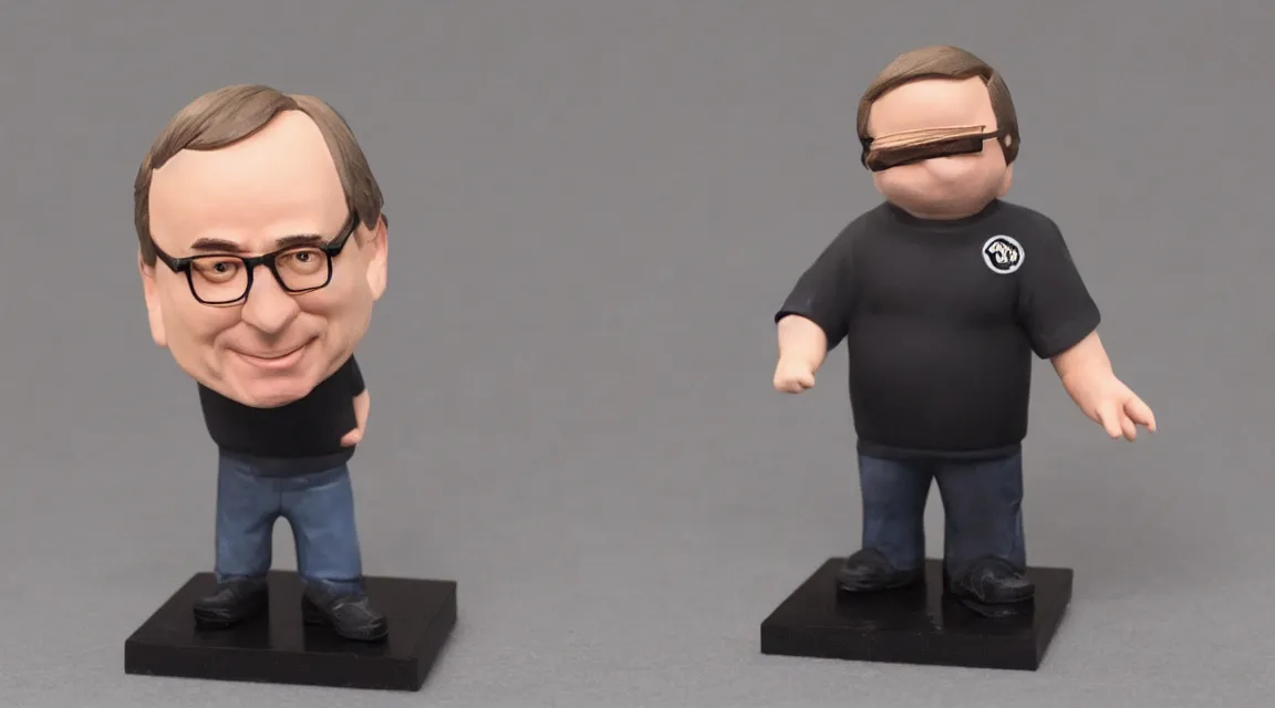 Image similar to vinil scale figure of Linus Torvalds, photo product