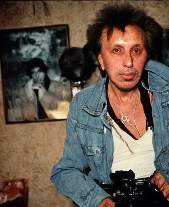 Prompt: portrait of michael cimino photographed by nan goldin