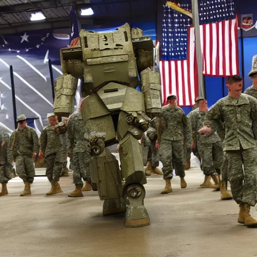 Image similar to Battle Mech of the United States Military. 3000